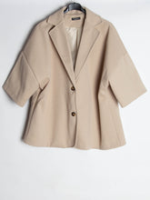Uldlook vest med knapper